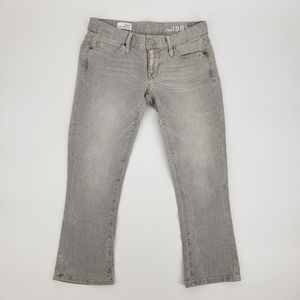 Gap Gray Cropped Boot Jeans Sz 25 / 0
